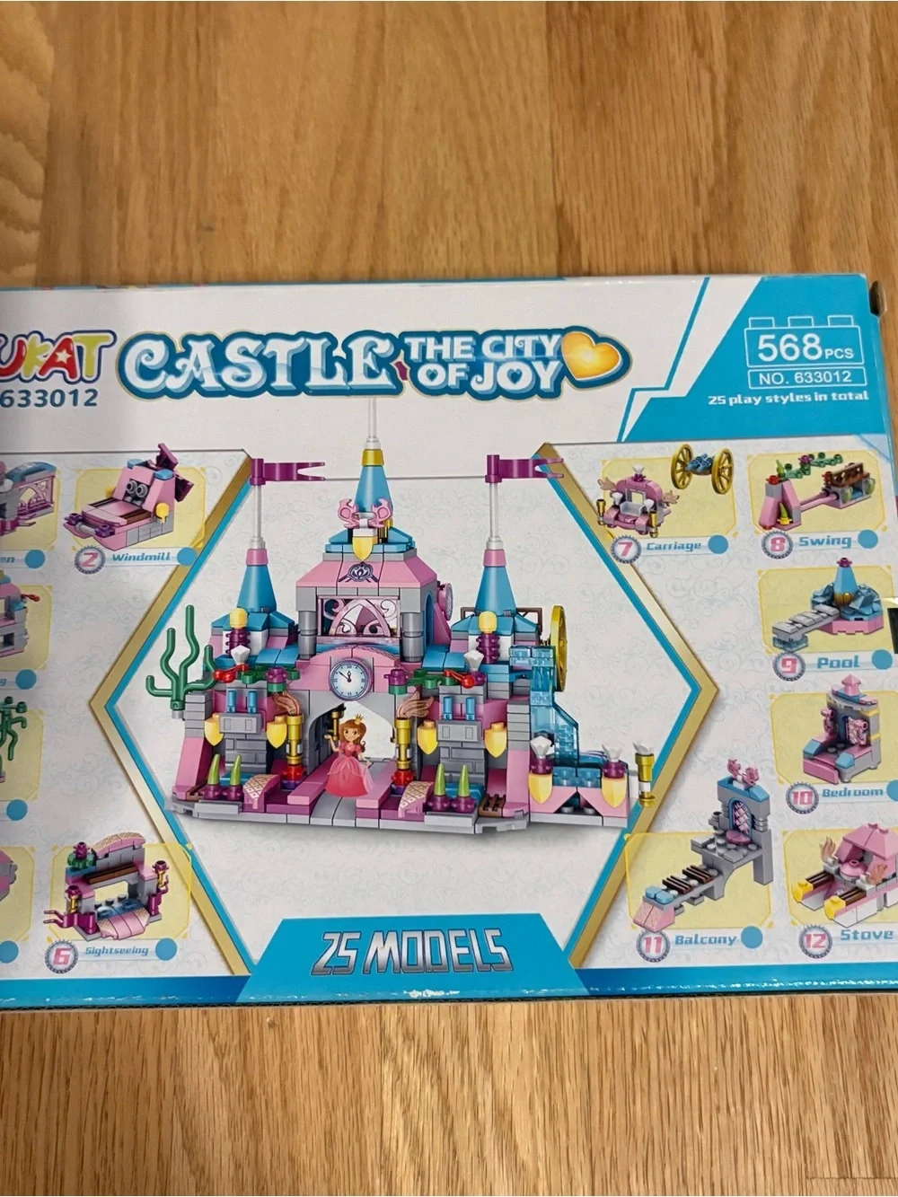 Castle The City of Joy Kids Building Set - Pink and Blue Blocks NEW